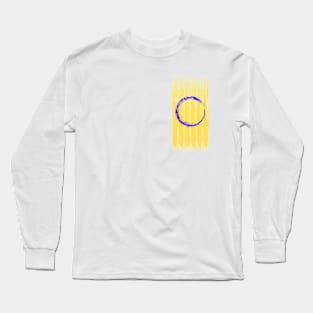 Pride Collection - Intersex Pride Flag (Paint Streak/Vertical) Long Sleeve T-Shirt